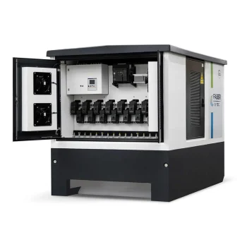 Übersicht aller Faber E-Tec Produkte: Trafostationen, NSHV-Schaltsysteme, Solarparkstationen und mehr